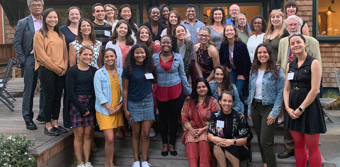 Group photo of 2019-20 cohort, faculty and staff